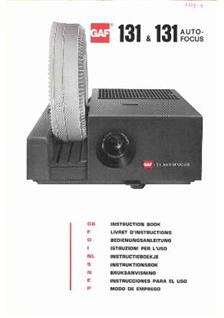 GAF 131 manual. Camera Instructions.